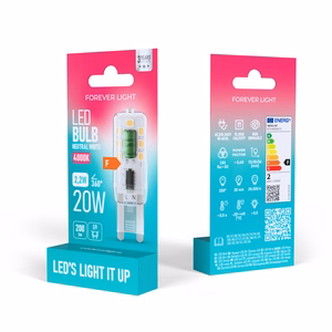 Forever Light LED-polttimo G9 2.2W 200lm 4000K luokka F