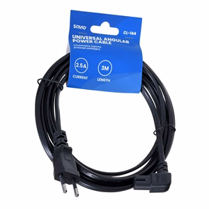 SAVIO CL-144 virtajohto musta 3 m kulmainen