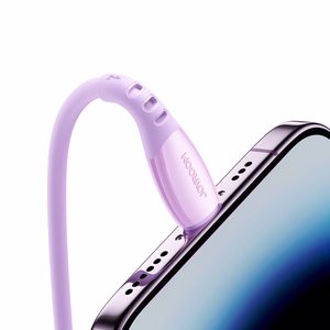 Joyroom S-A59 Vibrant Series 3A USB-A - Lightning Kaapeli 1,2m - violetti