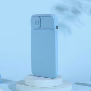 Nillkin CamShield magneettinen silikoni kotelo iPhone 14 Plus magneettinen MagSafe suojus kameran suojuksella Musta