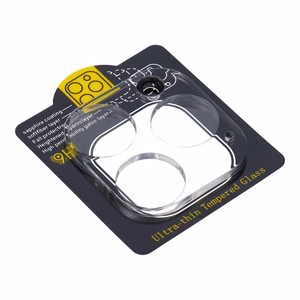 5D Full Glue Camera Tempered Glass - for iPhone 16 Pro Max Transparent