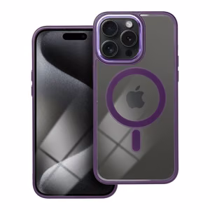 Suojakuori iPhone 15 PRO MAX:lle Color Edge Mag Cover yhteensopiva MagSafe violetti