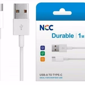 USB kaapeli NCC USB-C 1m valkoinen