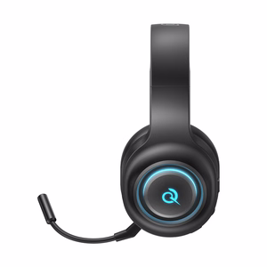 QCY V200 Pro Langalliset Gaming-Kuulokkeet 7.1 Äänellä ja Irrotettavalla Mikrofonilla - Musta