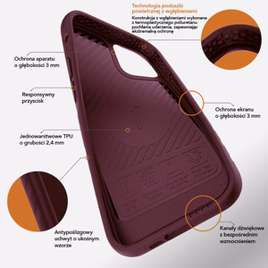 Ugly Rubber L -kuori iPhone 15 Plus 6,7'' musta