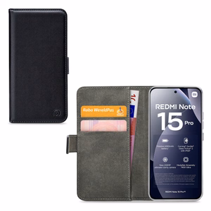Mobilize Classic Gelly Wallet Book Suojakuori Xiaomi Redmi Note 15 Pro musta