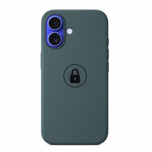 Phone Case "Silicone Case v2" for iPhone 16 lake green, in package