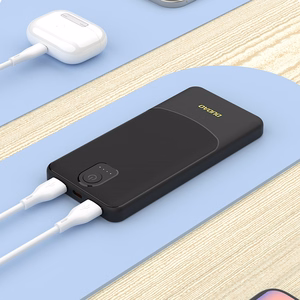 Dudao K10 10000mAh 2.4A varavirtalähde, 2 × USB-A-liitäntää – valkoinen