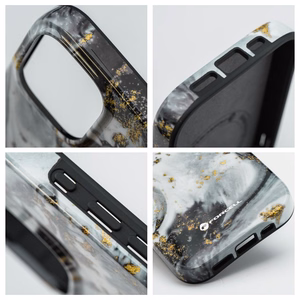 Suojakuori iPhone 15 PRO:lle Forcell F-Protect Mirage MagSafe-yhteensopiva Military Drop-Test hopeinen sumu