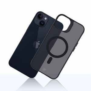 3mk Smoke MagCase MagSafe-suojakuori iPhone 14 Plus:lle - puoliläpinäkyvä