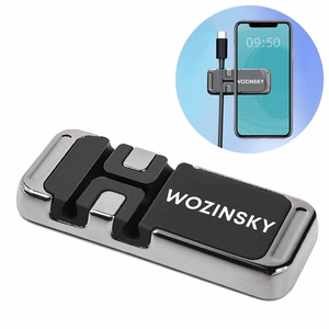 Wozinsky magneettinen puhelinteline kaapelinorganisaattorilla (WMCDO-B1)