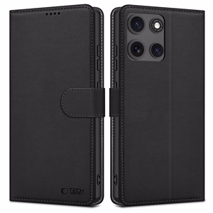 Tech-Protect Wallet suojakuori Motorola Moto G15 / G15 Power - musta