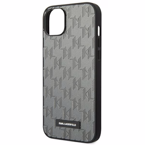 Karl Lagerfeld KLHCP14MSAKLHPG iPhone 14 Plus 6.7 "kovakotelo harmaa / harmaa Saffiano Mono Metal Logo metallia