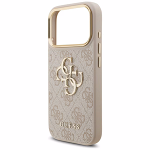 Guess 4G Big 4G Classic Logo Big Strap Metal Buttons -suojakuori iPhone 17 Pro - pinkki