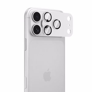 Tech-Protect Camfull Fit+ -karkaistu kameran suojalasi laitteelle iPhone 18 Pro – hopeanvärinen
