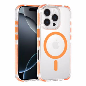 Tel Protect Strap Clear Suojakuori iPhone 17 Air:lle oranssi