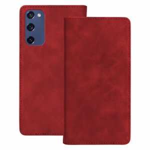 Smart Suede suojakuori puhelimelle Samsung Galaxy S20 FE / S20 Lite / S20 FE 5G punainen
