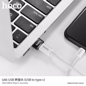 Hoco UA6 OTG-sovitin USB A - USB C musta