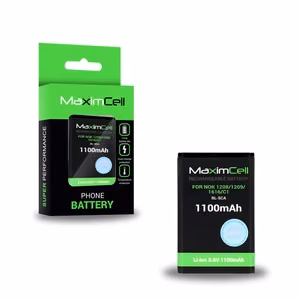 Maximcell akku Nokia 1208/1209/1616/C1 BL-5CA:lle 1100mAh Li-ion