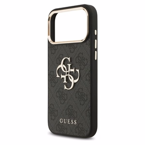 Guess 4G Big 4G Classic Logo -suojakuori iPhone 17 Pro Max - musta ja kulta