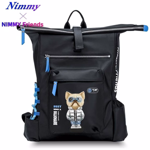 NIMMY Cool&Cute 2.0 Dog -kannettavan reppu, musta