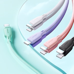 Joyroom Multi-Color Series S-A34 USB-C / USB-C PD 60W kaapeli 1m - violetti