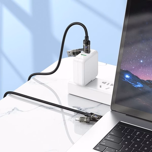 Hoco U151 kaapeli 4in1 USB A/C - USB C/Lightning 240W 1,2 m musta