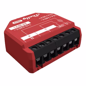 Shelly 1PM Gen3 ohjain, WiFi/Bluetooth
