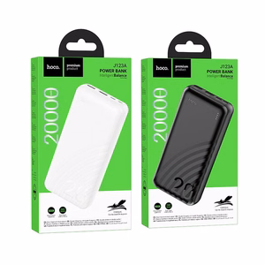 Hoco J123A varavirtalähde 20 000 mAh (2x USB-A, 1x USB-C) - musta