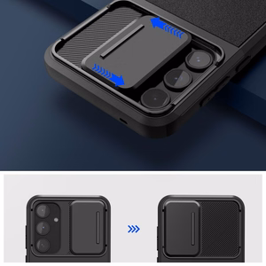 Tech-Protect Velar Cam+ Suojakuori Samsung Galaxy A55 5G:lle - musta