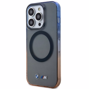 BMW BMHMP14LHTGE Suojakuori iPhone 14 Pro 6.1" harmaa/harmaa hardcase Gradient Bumper MagSafe