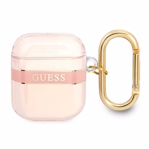 Guess GUA2HHTSP AirPods cover pink/pink Strap Collection