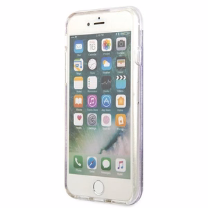 Arvaa kukka nestemäinen glitter kotelo iPhone SE 2022 / SE 2020 / 7 / 8 - lila