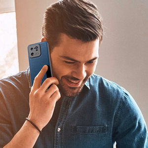Dux Ducis Fino Suojakuori Xiaomi 13 Pro:lle silikonisella kehyksellä sininen
