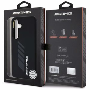 AMG Oversize Rhombs MagSafe Suojakuori Samsung Galaxy S25:lle - musta
