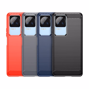 Hiili Kotelo Xiaomi Poco F4 5G joustava silikoni hiili kansi musta
