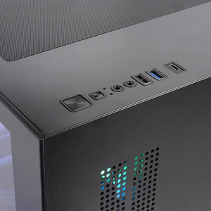 Mars Gaming MCVIEW3 – Mini Tower computer case, black