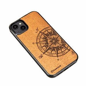 Bewood Traveler Merbau puinen suojakuori iPhone 15 Plus:lle
