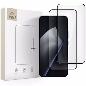 Tech-Protect Glass Fit+ 2 kpl karkaistu lasi Xiaomi 15T / 15T Pro:lle - musta