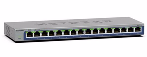 Netgear GS116 – hallitsematon Layer 2 Gigabit Ethernet -verkkokytkin, musta
