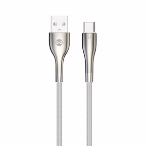 Forever Sleek -kaapeli USB - USB-C 1,0 m 3A valkoinen