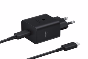Seinälaturi Samsung EP-T4511XBEGEU 45W USB-C / USB-C -kaapelilla 1.8 m, musta