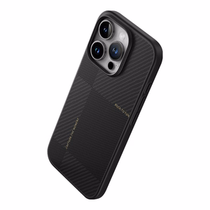Rock Ultra Thin Aramid Fiber Kevlar 600D Suojakuori iPhone 16 Pro:lle musta