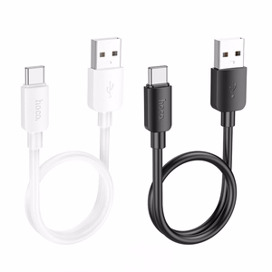 Hoco USB-A - USB-C -kaapeli PD 2,4A 27W 0,25 m X96 musta