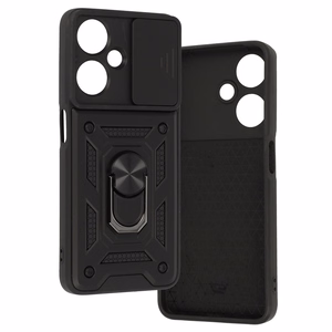 Slide Camera Armor Suojakuori Oppo A59:lle - musta