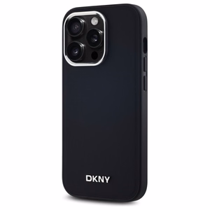 DKNY Plain Logo MagSafe iPhone 14 Pro:lle Suojakuori - Musta
