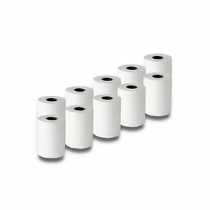 Qoltec 51896 – BPA-vapaat lämpöpaperirullat, 57×20 mm, 55 g/m², 10 kpl
