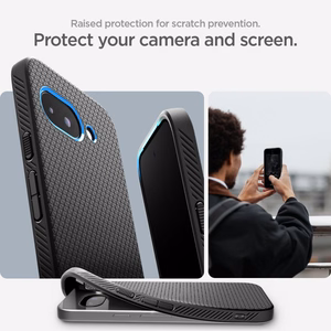Spigen Liquid Air Suojakuori Google Pixel 9A:lle - matta musta