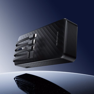 Borofone Power Bank 20000mAh BJ84A Smooth - USB - with USB, Type C, Lightning and Micro USB cables black