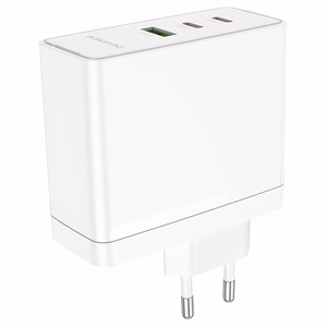 Borofone Seinälaturi BN11 Imperial - USB + 2xType C - QC 3.0 PD 100W valkoinen